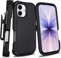 HVDC iPhone 17 Heavy Duty Case Black
